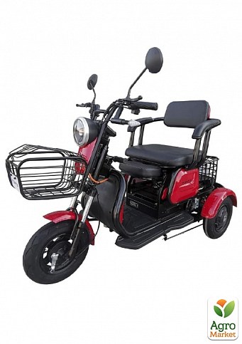Электрический скутер FAMILY красный 650Вт 60В (119373)