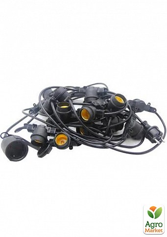 Гірлянда IP65 Lemanso 20 x E27 + кабель 10м + вилка (IP44 )/ LMA501 (тільки LED) (801002)