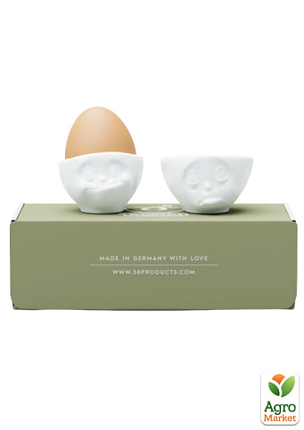 Набір з двох порцелянових підставок для яєць Tassen "Будь-ласка! та Ласий" (TASS15201/TA) - фото 2