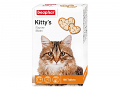 Beaphar Kitty's Вітамінізовані ласощі для кішок з біотином і таурином, 180 табл. 145 г (1257840)2