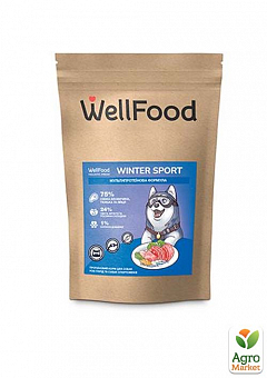 Сухий корм для дорослих активних собак усіх порід "Winter Sport" (мультипротеїнова формула) ТМ "Well Food" 1кг1