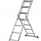 Лестница-трансформер алюминиевая Квитка Heavy Duty с платформой (4х3 ступени) цена