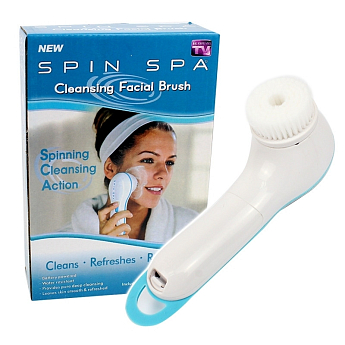 Щітка для вмивання чищення обличчя Spin Spa Cleansing Facial Brush SKL11-139504 - фото 3