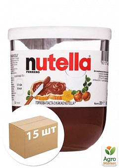 Паста шоколадна Nutella 200г упаковка 15шт1