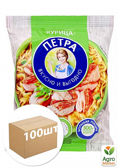 Лапша быстрого приготовления (куринная) ТМ “Рetra” 50г упаковка 100шт2