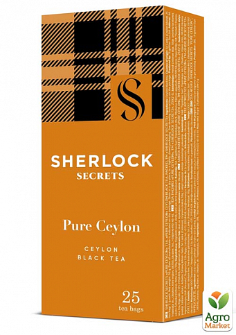 Чай Чистий цейлон ТМ "Sherlock Secret" 25 пакетиків по 2г упаковка 18 шт - фото 2