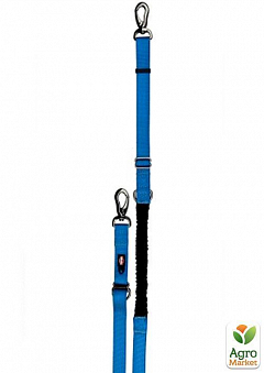 Поводок для собак з амортизатором Experience (2.20-2.40м/20мм), синій) "TRIXIE" TX-102422