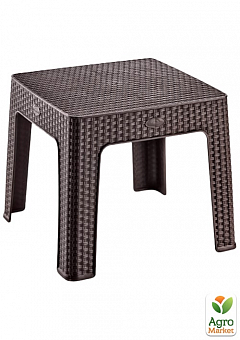 Столик для кофе под ротанг Irak Plastik 45x45 темно-коричневый (5816)2