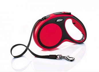 Flexi New Comfort L Рулетка для собак до 60 кг, довжина стрічки 5 м, колір червоний (0437070)