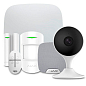 Комплект сигнализации Ajax StarterKit + HomeSiren white + Wi-Fi камера 2MP-C22EP-A