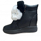 Жіночі зимові черевики DSOHJ8553-1 36 23см Чорні