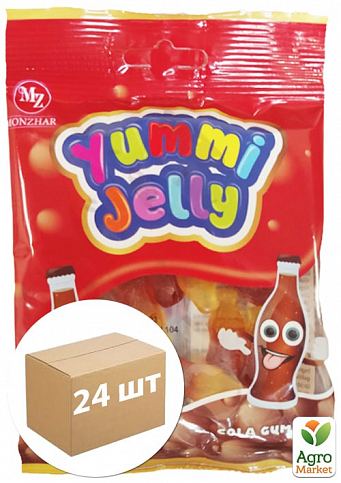Цукерки желейні Cola Gummies ТМ "Yummi Jelly" 80г упаковка 24 шт
