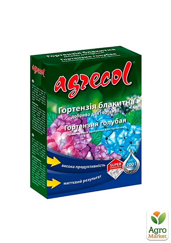 Добриво для гортензії блакитної (кристалічне) 7-0-12,5 ТМ "Agrecol" 200г