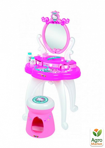 Столик із дзеркалом Hello Kitty 2 в 1 із аксесуарами, 3+ Smoby Toys
