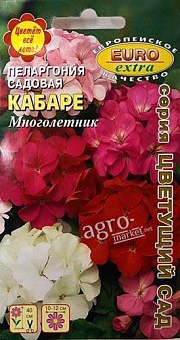 Пеларгонія садова "Кабаре" ТМ "Аеліта" 0.025г1