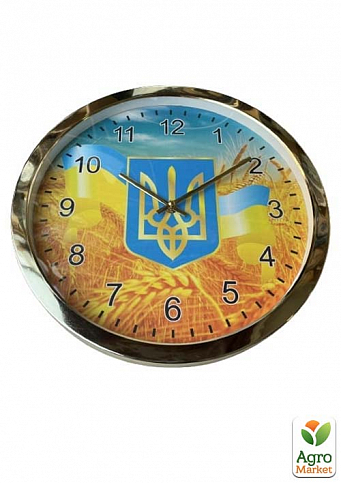 Настінний годинник "Символи України" S7 великий 35см