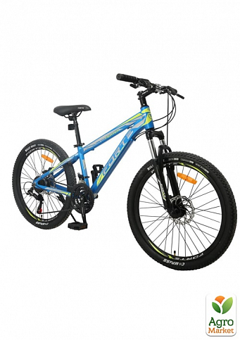 Велосипед FORTE FIGHTER розмір рами 15" розмір коліс 24" дюйма синьо-жовтий (117105) - фото 2