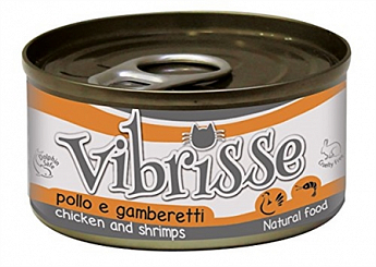 Vibrisse Влажный корм для кошек с курицей и креветками  70 г (1490520)