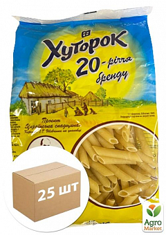 Макаронные изделия "Перья" ТМ "Хуторок"  400г упаковка 25 шт1