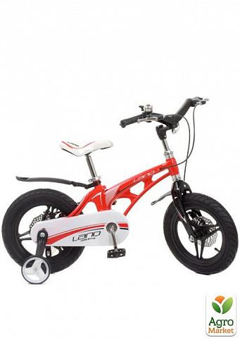 Велосипед дитячий 14д.  Infinity,SKD85,магнієва рама,кошик,диск.гальмо,дод.кол.,червоний