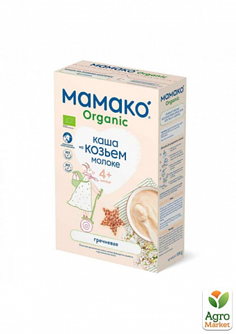 Каша органічна гречана на козячому молоці Мамако, 200г