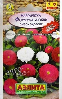 Маргаритка "Формула любви" смесь окрасок ТМ "Аэлита" 0.05г20
