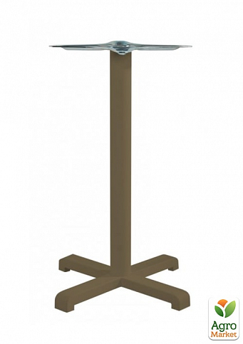 База стола Plus 48x48x73 см матовая серо-коричневая Papatya (5917) - фото 2