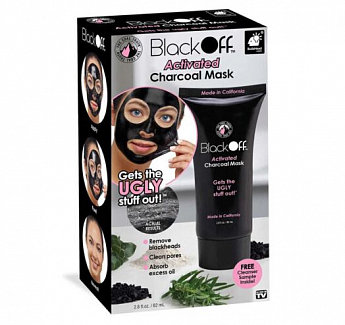 Черная маска-пленка для лица - Black Off Activated Charcoal Mask SKL11-293903 - фото 2