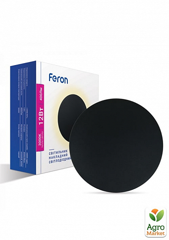 Настінний накладний світлодіодний світильник Feron AL8110  чорний