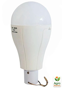 Потужна Аварійна Акумуляторна LED лампа OKGO FA-3820 & 20W з 2 акумуляторами 18650 (до 4 годин) USB)1