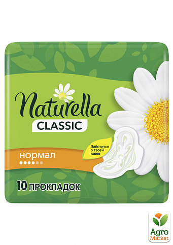 NATURELLA Classic Жіночі гігієнічні прокладки з крильцями Camomile Normal Single 10шт