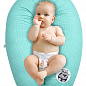 Подушка для беременных и кормления ТМ PAPAELLA 30х170 cм + карабин горошек ментол 8-33266*003 цена