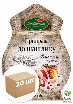 Приправа к шашлыку (Рецепты от шефа) ТМ "Любисток" 40г упаковка 20шт1