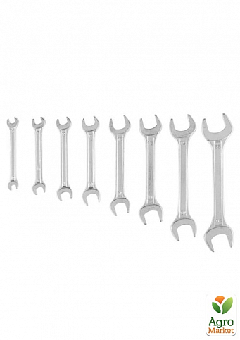 Ключи с открытым зевом, 6-22 мм, набор 8 шт. ТМ Top Tools 35D256