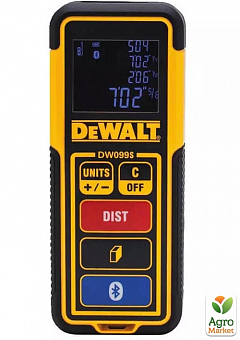 Дальномер лазерный DeWALT, 4.5В / 2 батарейки тип ААА, макс. дальность 30 м, 0.82 кг DW099S ТМ DeWALT2