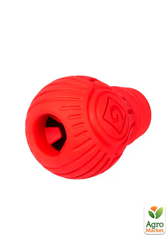 Игрушка для собак Лампочка резиновая GiGwi Bulb Rubber, резина, M, красная (2337) - фото 2
