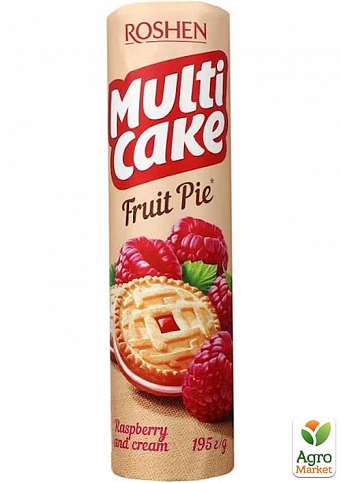 Печиво-сендвіч (малина-крем) ККФ ТМ "Multicake" 195г упаковка 28шт - фото 2
