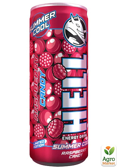 Енергетичний напій зі смаком Cool Raspberry Candy ТМ "Hell" 0.25 л2