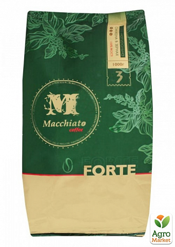 Кава в зернах (Forte) ТМ "МACCIATO coffee" 1кг упаковка 8шт - фото 2