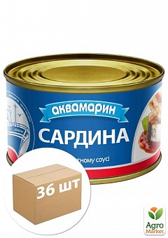 Сардіна (в томатному соусі) ТМ "Аквамарин" 230г упаковка 36шт1