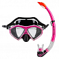 Набір для плавання маска та трубка Dolvor 289PVC рожевий SKL83-282736