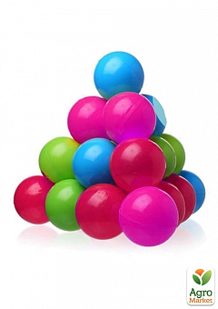 Набір м'ячів  для сухого басейну, 1упк-100шт, D=8см, 6 кольорів, у сумці (49600)2