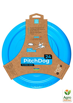 Игровая тарелка для апортировки PitchDog, диаметр 24 см голубой (62472) 2