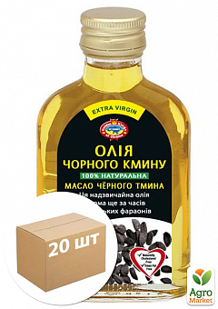 Олія чорного кмину ТМ "Агросільпром" 100 мл упаковка 20шт1