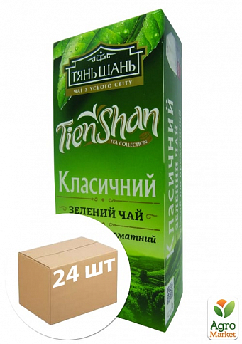 Чай зелений (Класичний) пачка ТМ "Тянь-Шань" 25 пакетиків упаковка 24шт