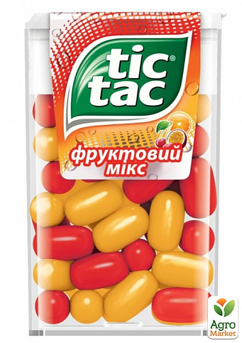Драже со вкусом вишни,апельсина и маракуйи Tiс-Tac 16г упаковка 12шт - фото 2