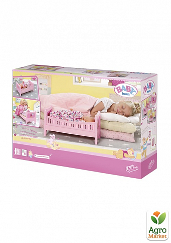 Кроватка для куклы BABY BORN - СЛАДКИЕ СНЫ (с постельным набором) - фото 4