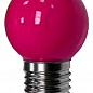 LM705 Лампа Lemanso св-ая G45 E27 1,2W рожева куля (558407)