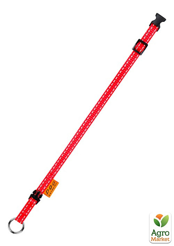Ошейник "Dog Extremе" из нейлона регулируемый (ширина 10мм, длина 20-30см) красный (42843) - фото 3