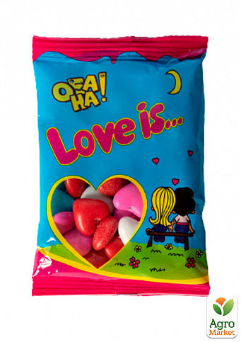 Шоколадні серця драже "Love Is..." упаковка 24шт - фото 2